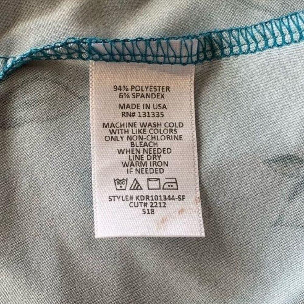 Nine Britton Off Shoulder Teal Floral Mini Dress - Picture 8 of 8